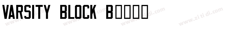 Varsity Block B字体转换 Varsity Block B字体转换